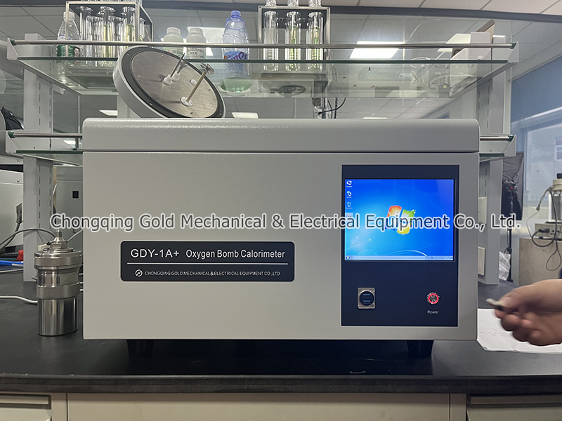 Touch screen bomb calorimeter